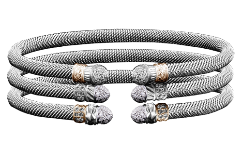 Milanese Mesh Cuffs Diamond