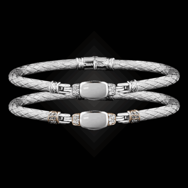 302 Mother of Pearl Caerleon two Classica Bangle Bracelet