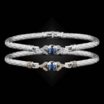 303 Blue Topaz Caerleon two Natura Bangle Bracelet