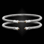 201 Citrine Milanese Mesh Elegante Cuff Bracelet