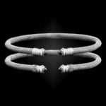 201 Lab Created Alexandrite Milanese Mesh Elegante Cuff Bracelet