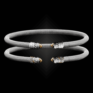 202 Citrine Milanese Mesh Classica Cuff Bracelet