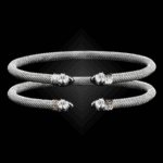 203 Lab Created Alexandrite Milanese Mesh Natura Cuff Bracelet