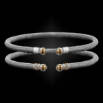 207 Citrine Milanese Mesh La Madre Cuff Bracelet
