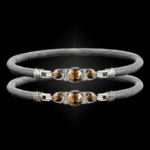 308 Citrine Milanese Mesh Belle Forme Bangle Bracelet