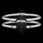 201 Amethyst Caerleon two Elegante Cuff Bracelet