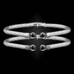 208 Lab Created Alexandrite Caerleon two Belle Forme Cuff Bracelet