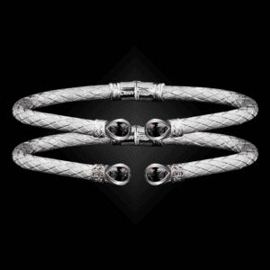 208 Lab Created Alexandrite Caerleon two Belle Forme Cuff Bracelet
