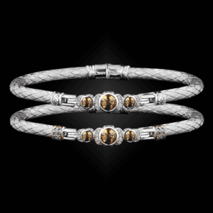 307 Citrine Caerleon two La Madre Bangle Bracelet