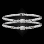 307 Mother of Pearl Caerleon two La Madre Bangle Bracelet