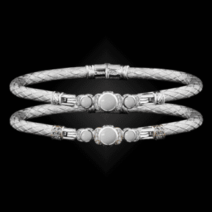 307 Mother of Pearl Caerleon two La Madre Bangle Bracelet