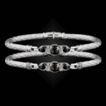 308 Lab Alexandrite Caerleon two Belle Forme Bangle Bracelet