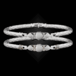 308 Mother of Pearl Caerleon two Belle Forme Bangle Bracelet