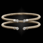 207 Diamond Milanese Vermeil La Madre Cuff Bracelet