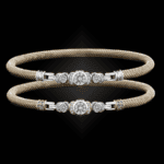 307 Diamond Milanese Vermeil La Madre Bangle Bracelet