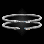 202 Blue Topaz Milanese Mesh Classica Cuff Bracelet Builder