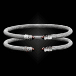 202 Garnet Milanese Mesh Classica Cuff Bracelet Builder