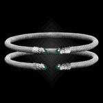 202 Green Onyx Milanese Mesh Classica Cuff Bracelet Builder