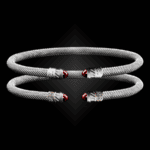 202 Lab Created Ruby Milanese Mesh Classica Cuff Bracelet Builder