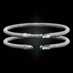 202 Peridot Milanese Mesh Classica Cuff Bracelet Builder