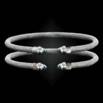 203 Blue Topaz Milanese Mesh Natura Cuff Bracelet Builder