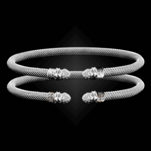 203 Diamond Milanese Mesh Natura Cuff Bracelet Builder