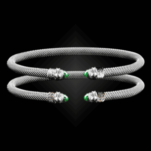 203 Peridot Milanese Mesh Natura Cuff Bracelet Builder