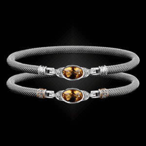 301 Citrine Milanese Mesh Elegante Bangle Bracelet Builder