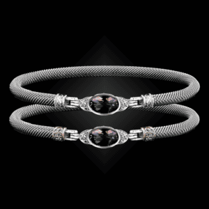 301 Lab Created Alexandrite Milanese Mesh Elegante Bangle Bracelet Builder
