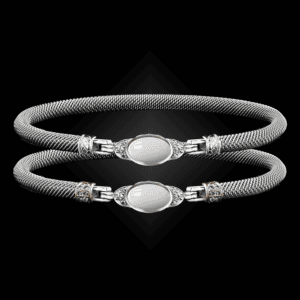 301 Mother of Pearl Milanese Mesh Elegante Bangle Bracelet Builder