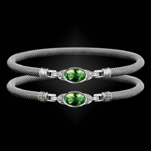 301 Peridot Milanese Mesh Elegante Bangle Bracelet Builder