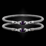 302 Amethyst Milanese Mesh Classica Bangle Bracelet Builder