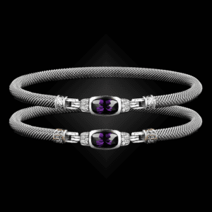 302 Amethyst Milanese Mesh Classica Bangle Bracelet Builder
