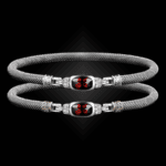 302 Garnet Milanese Mesh Classica Bangle Bracelet Builder