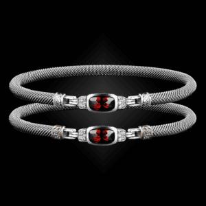 302 Garnet Milanese Mesh Classica Bangle Bracelet Builder