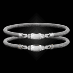 302 Mother of Pearl Milanese Mesh Classica Bangle Bracelet Builder