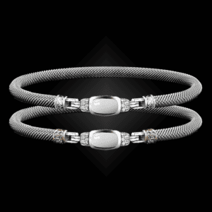 302 Mother of Pearl Milanese Mesh Classica Bangle Bracelet Builder