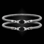302 Onyx Black Milanese Mesh Classica Bangle Bracelet Builder