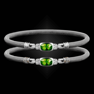 302 Peridot Milanese Mesh Classica Bangle Bracelet Builder