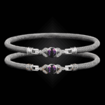 303 Amethyst Milanese Mesh Natura Bangle Bracelet Builder