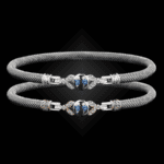303 Blue Topaz Milanese Mesh Natura Bangle Bracelet Builder