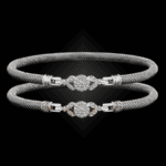 303 Diamond Milanese Mesh Natura Bangle Bracelet Builder