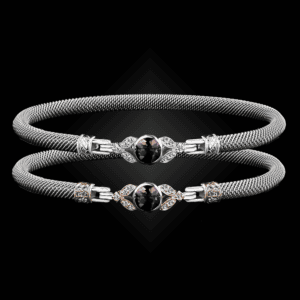 303 Lab Created Alexandrite Milanese Mesh Natura Bangle Bracelet Builder