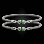 303 Peridot Milanese Mesh Natura Bangle Bracelet Builder