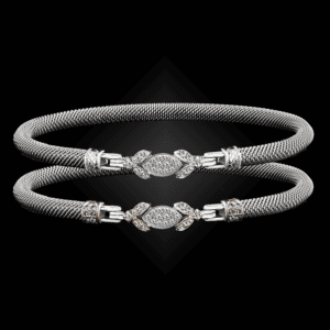 304 Diamond Milanese Mesh Marchesa Bangle Bracelet Builder