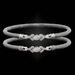 304 Mother of Pearl Milanese Mesh Marchesa Bangle Bracelet Builder