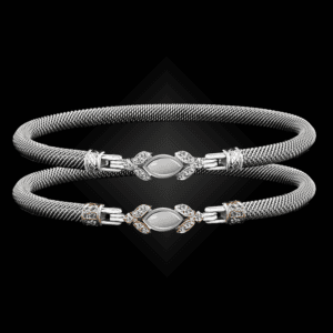 304 Mother of Pearl Milanese Mesh Marchesa Bangle Bracelet Builder