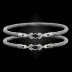 304 Onyx Black Milanese Mesh Marchesa Bangle Bracelet Builder