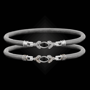 304 Onyx Black Milanese Mesh Marchesa Bangle Bracelet Builder