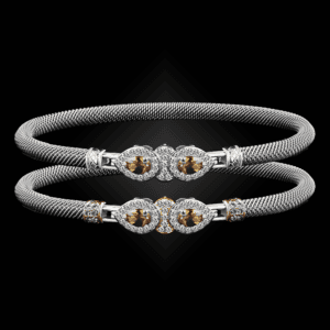305 Citrine Milanese Mesh La Pera Bangle Bracelet Builder